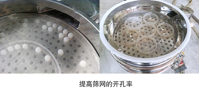 三次元振动筛筛网的开孔率