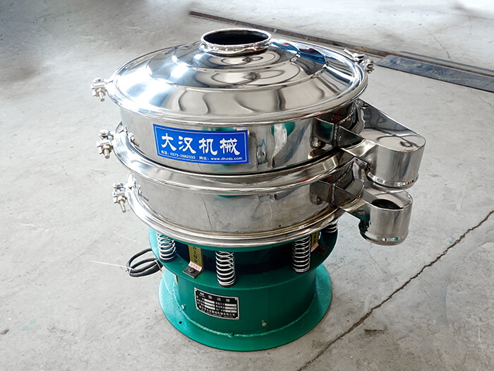 三次元旋振筛振动电机上下重锤对物料筛分影响