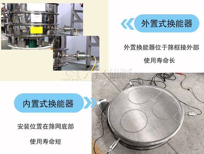 外置式超声波振动筛和内置式超声波振动筛的区别？