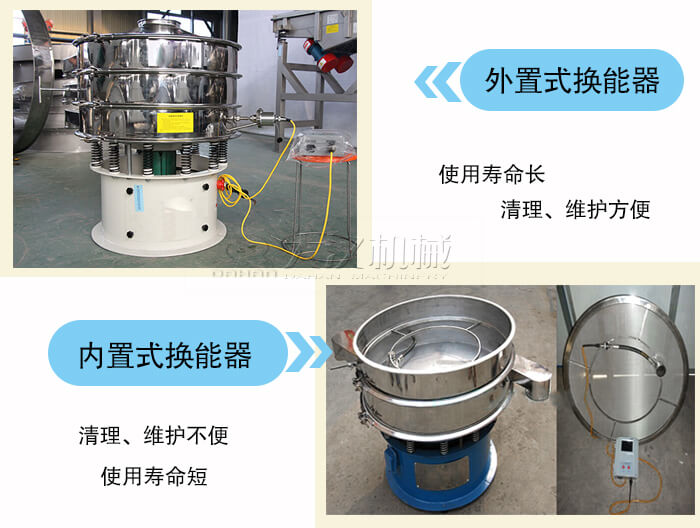 外置式超声波振动筛和内置式超声波振动筛的区别？